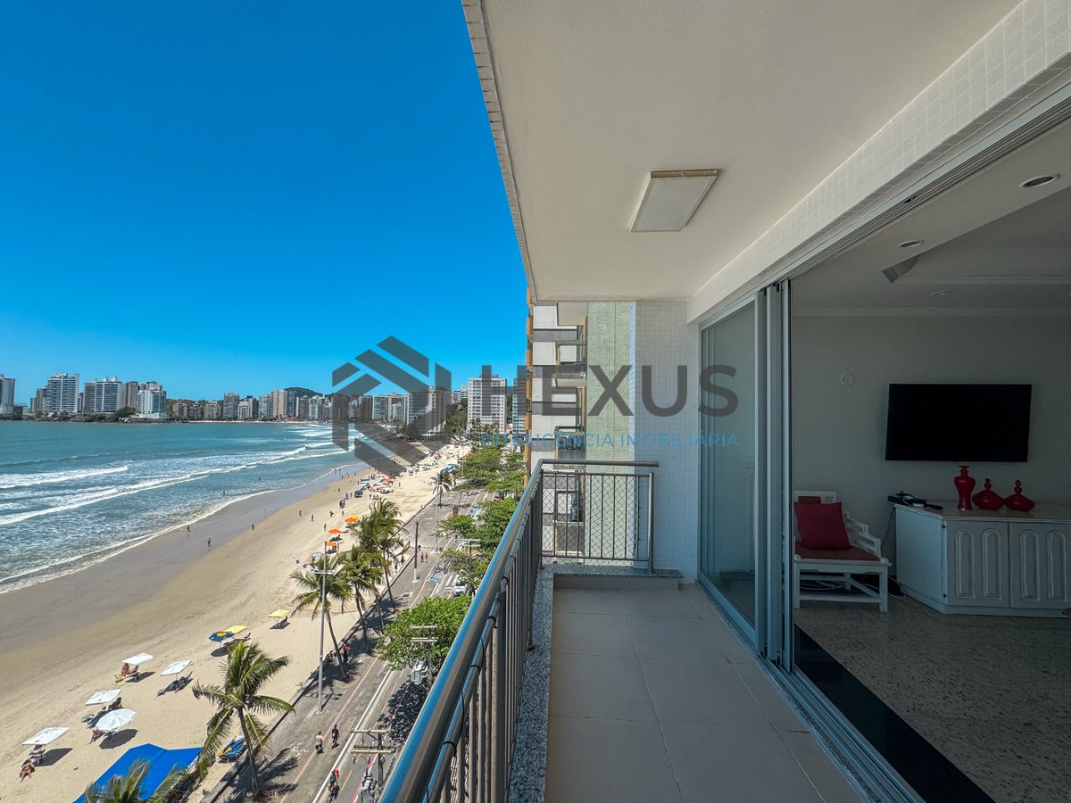 Foto 4 de Apartamento frente mar com varanda na Praia das Pitangueiras, Guaruja