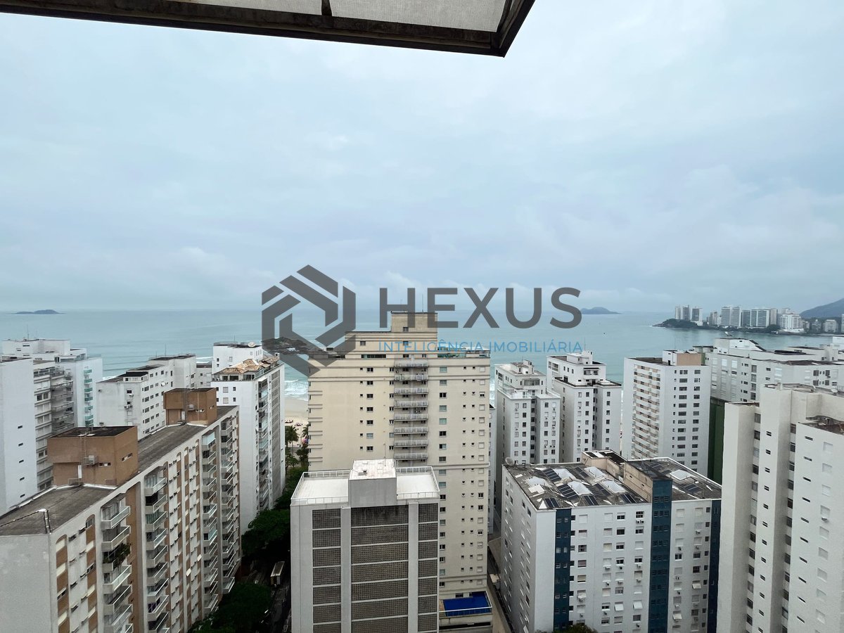 Foto 4 de Apartamento com vista mar e lazer a uma quadra da Praia das Pitangueiras, Guaruja