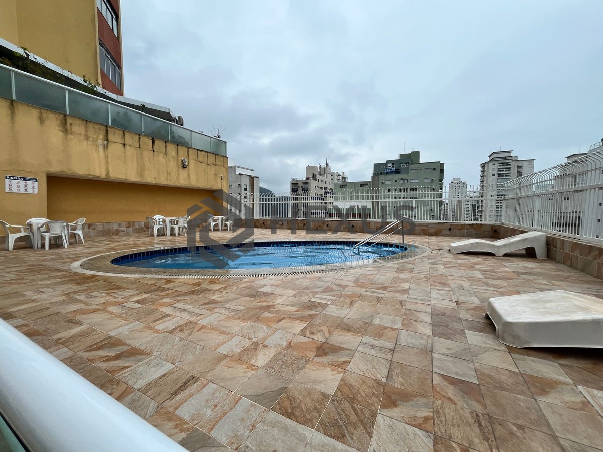 Foto 15 de Apartamento com vista mar e lazer a uma quadra da Praia das Pitangueiras, Guaruja