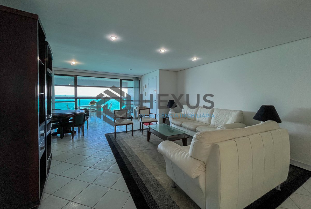 Foto 3 de Apartamento frente mar com varanda gourmet e lazer na Praia das Pitangueiras, Guaruja