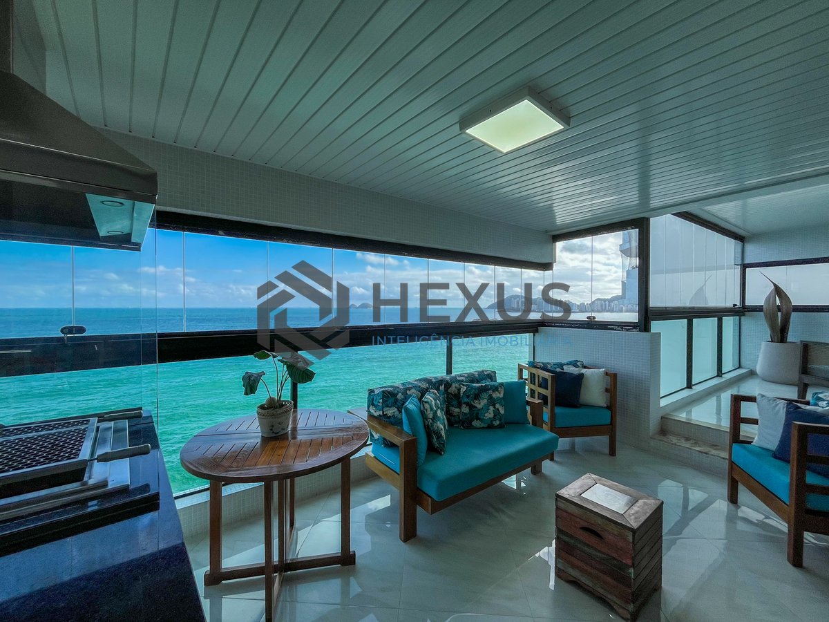 Foto 16 de Apartamento frente mar com varanda gourmet e lazer na Praia das Pitangueiras, Guaruja