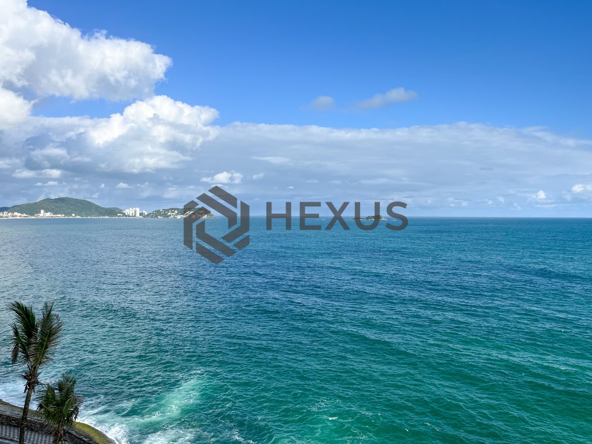 Foto 18 de Apartamento frente mar com varanda gourmet e lazer na Praia das Pitangueiras, Guaruja