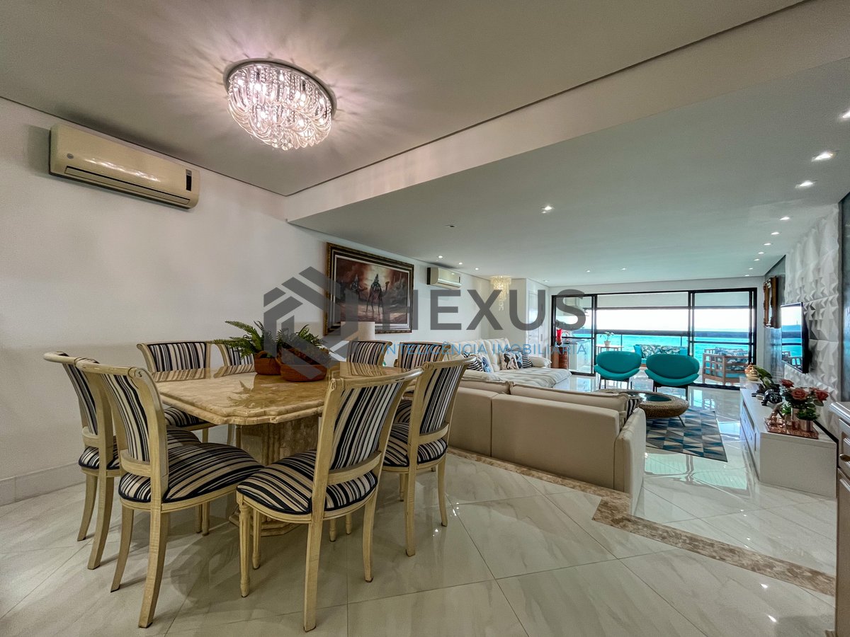 Foto 10 de Apartamento frente mar com varanda gourmet e lazer na Praia das Pitangueiras, Guaruja