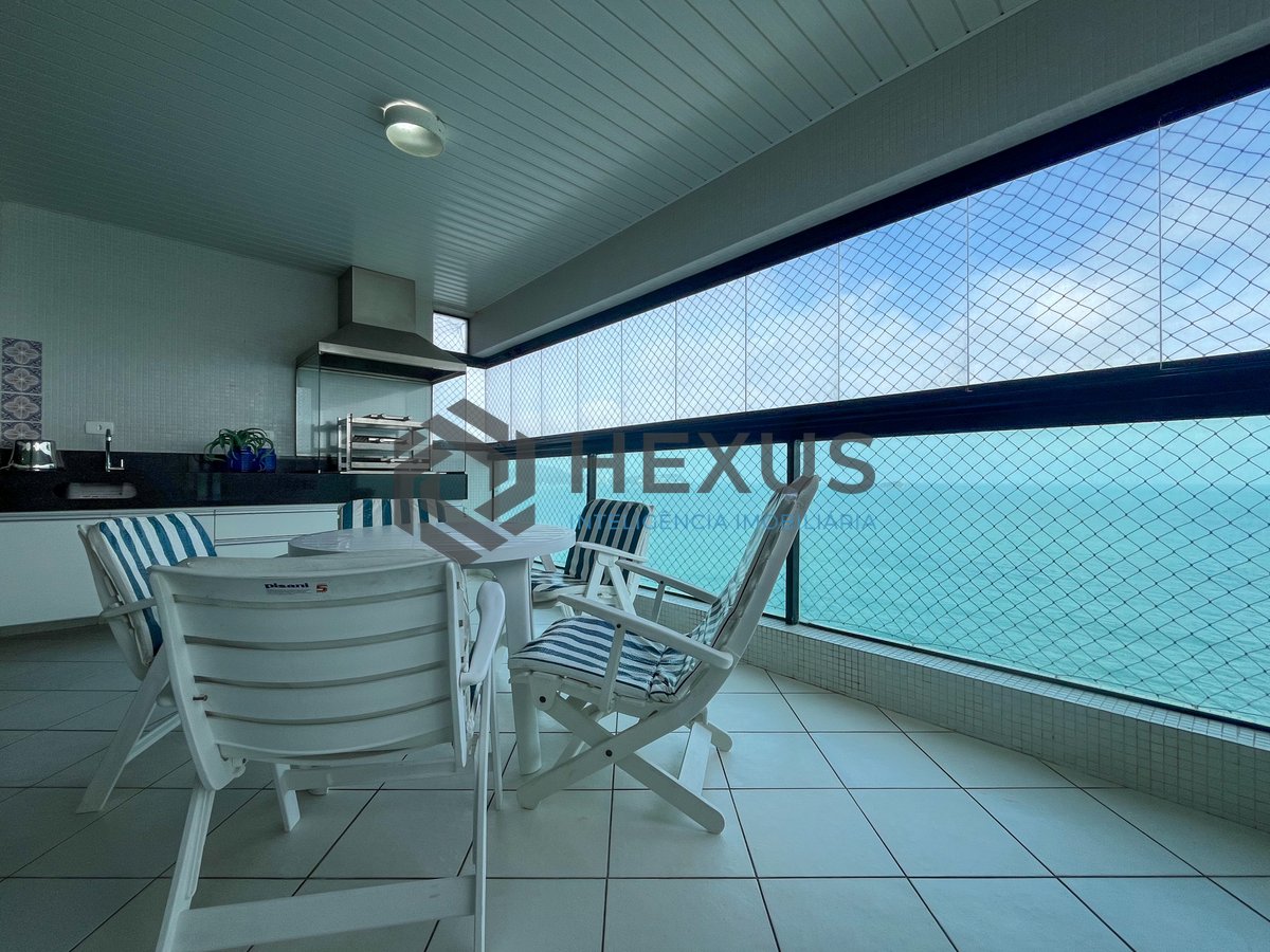 Foto 7 de Apartamento frente mar com varanda gourmet, lazer completo e vista mar na Praia das Pitangueiras, Guaruja