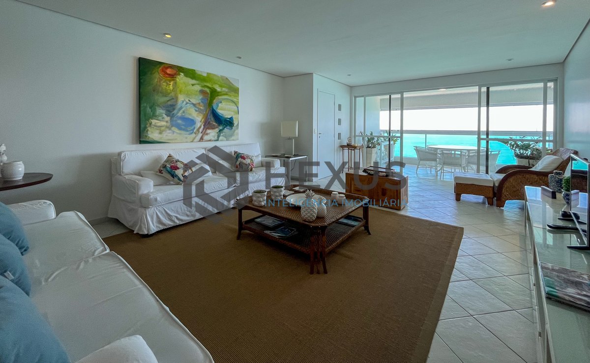 Foto 4 de Apartamento frente mar com varanda gourmet e lazer na Praia das Pitangueiras, Guaruja