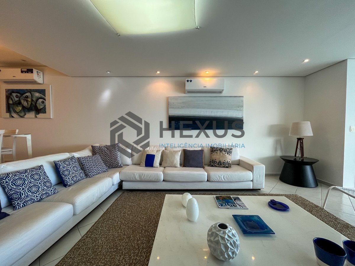 Foto 10 de Apartamento frente mar com varanda gourmet e lazer na Praia das Pitangueiras, Guaruja
