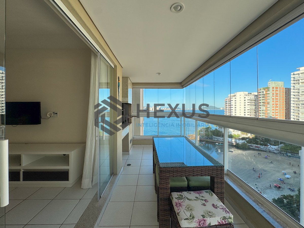 Foto 4 de Apartamento frente mar com varanda gourmet vista mar e lazer na Praia das Asturias, Guaruja