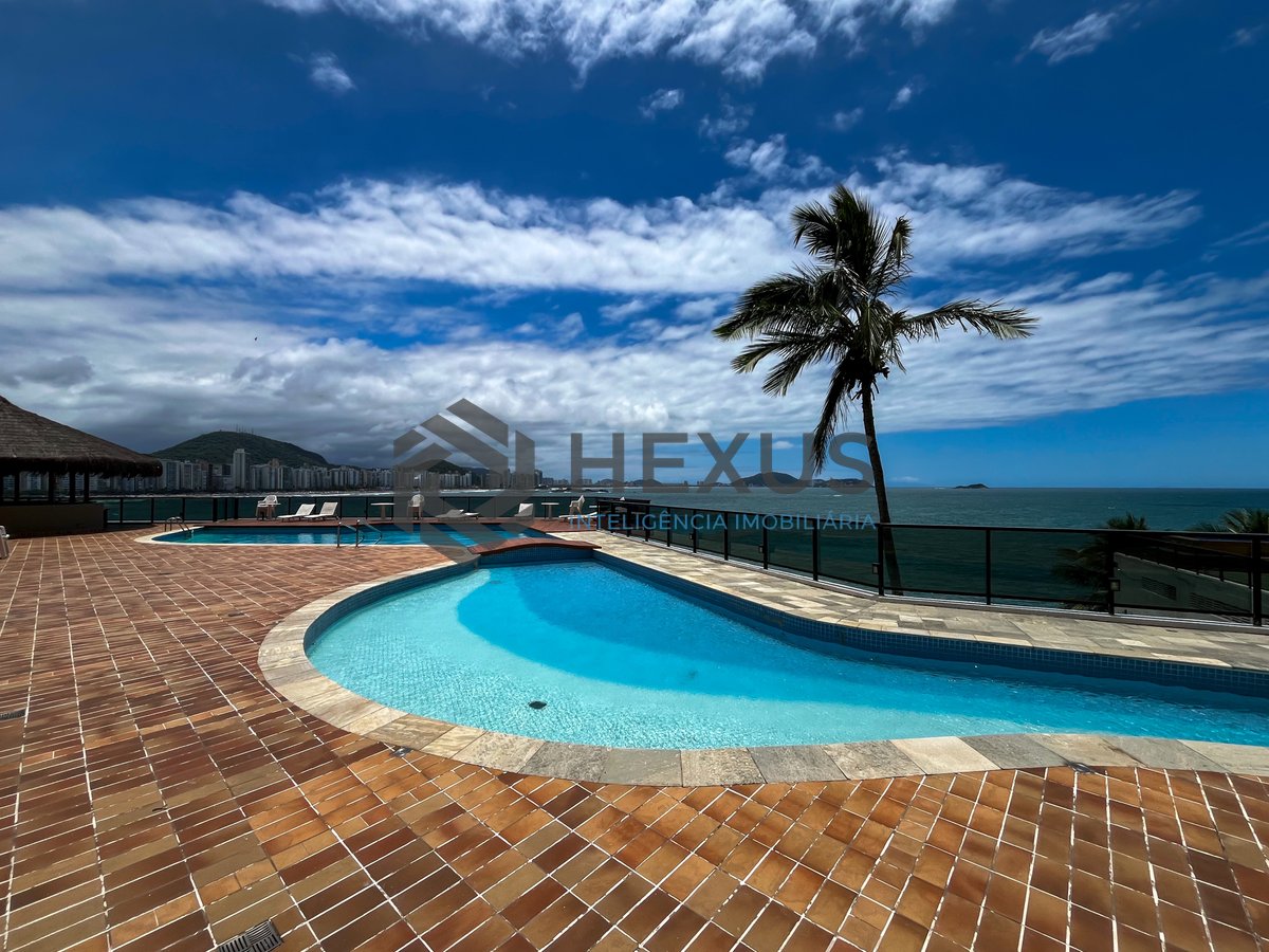 Foto 38 de Apartamento frente mar com varanda e lazer na Praia das Asturias, Guaruja