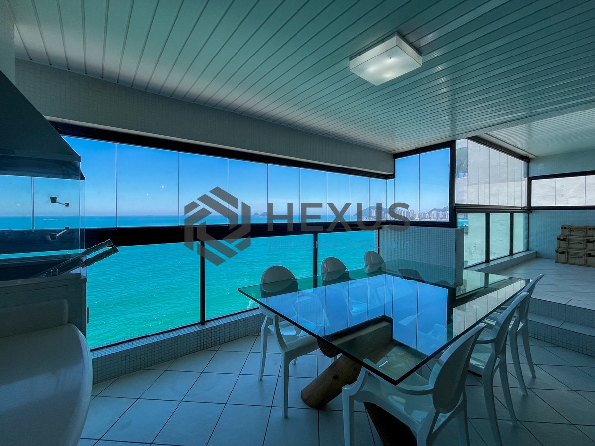 Foto 2 de Apartamento frente mar com varanda gourmet e lazer na Praia das Pitangueiras, Guaruja