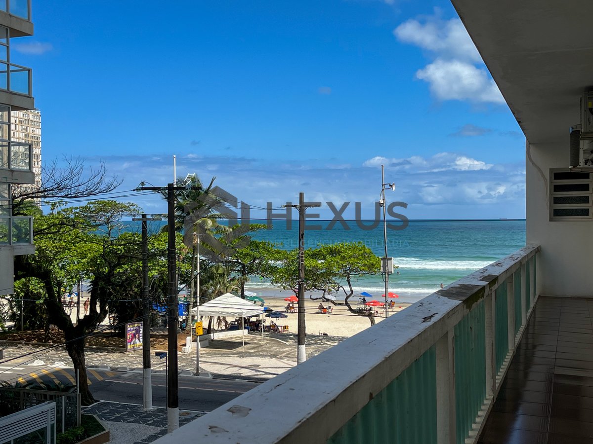 Foto 29 de Apartamento frente mar com varanda e vista mar na Praia das Pitangueiras, Guaruja