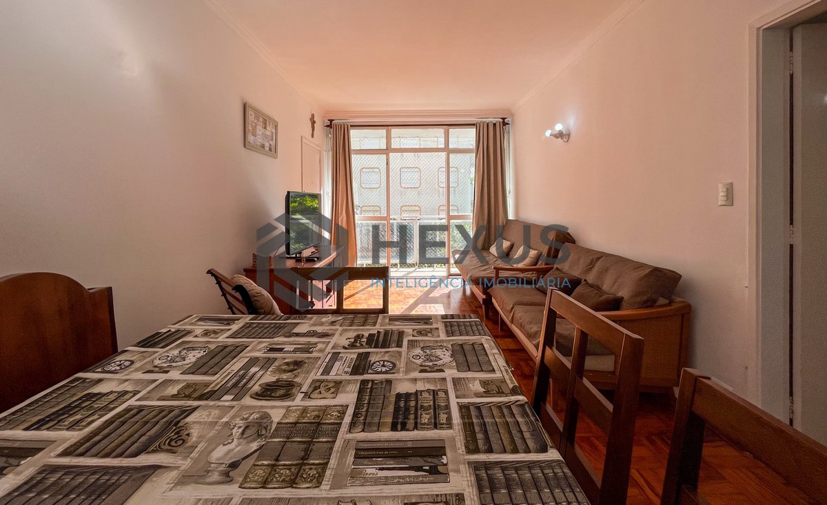 Foto 4 de Apartamento com varanda e vista mar na beira mar da Praia das Pitangueiras, Guaruja