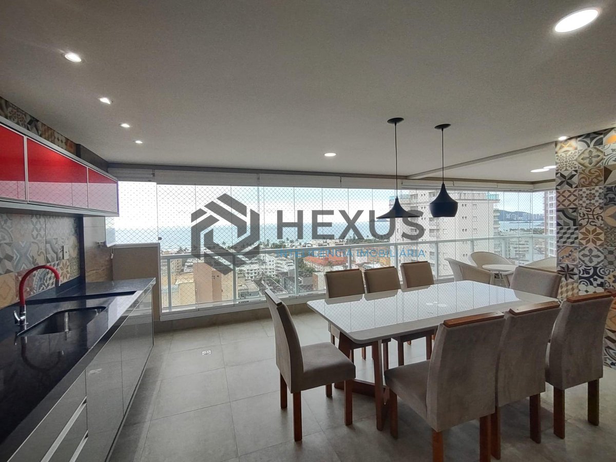 Foto 2 de Apartamento com varanda gourmet e vista mar na Praia da Enseada, Guaruja