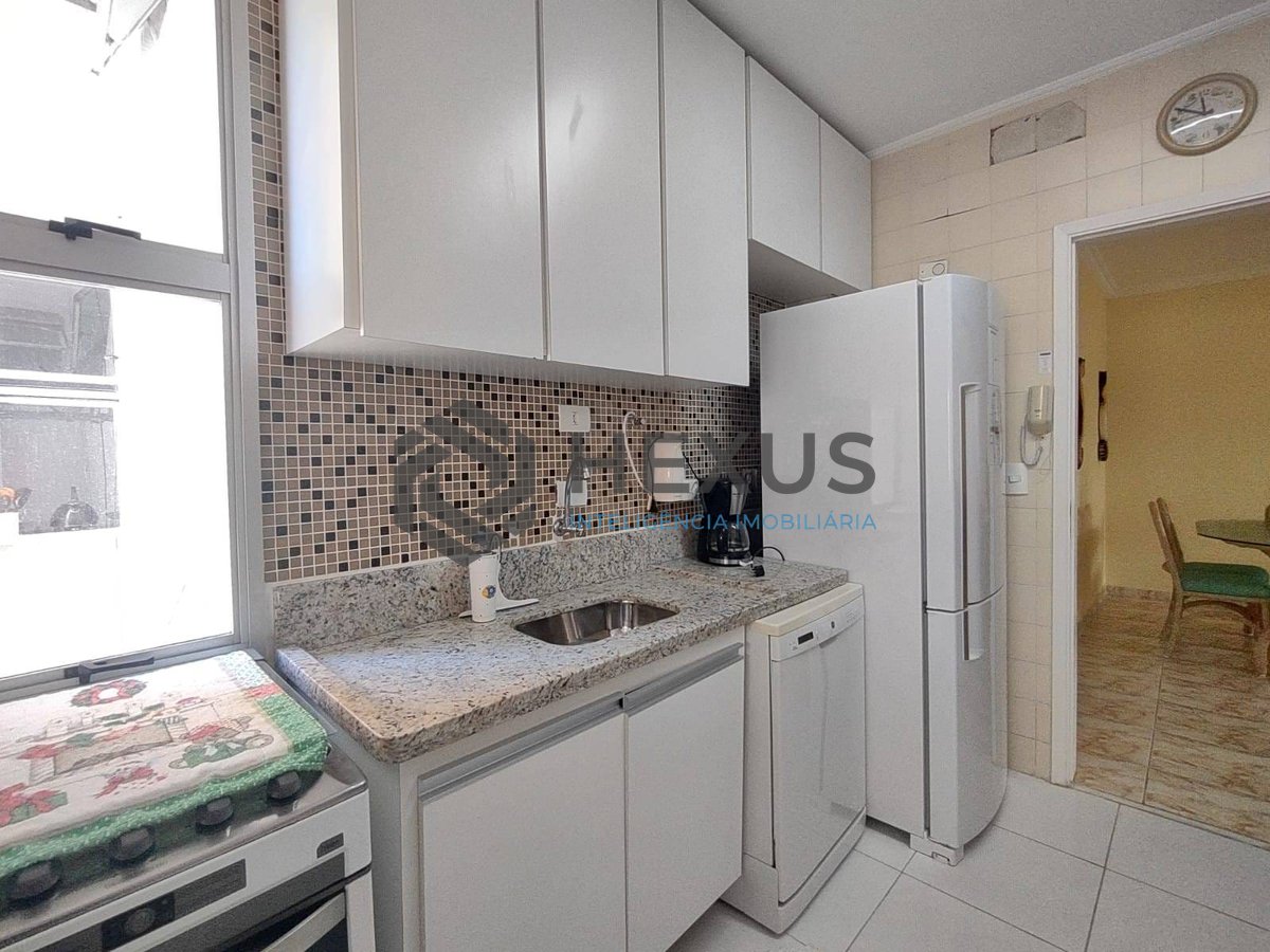 Foto 12 de Apartamento com varanda na região do Aquário na Praia da Enseada, Guaruja