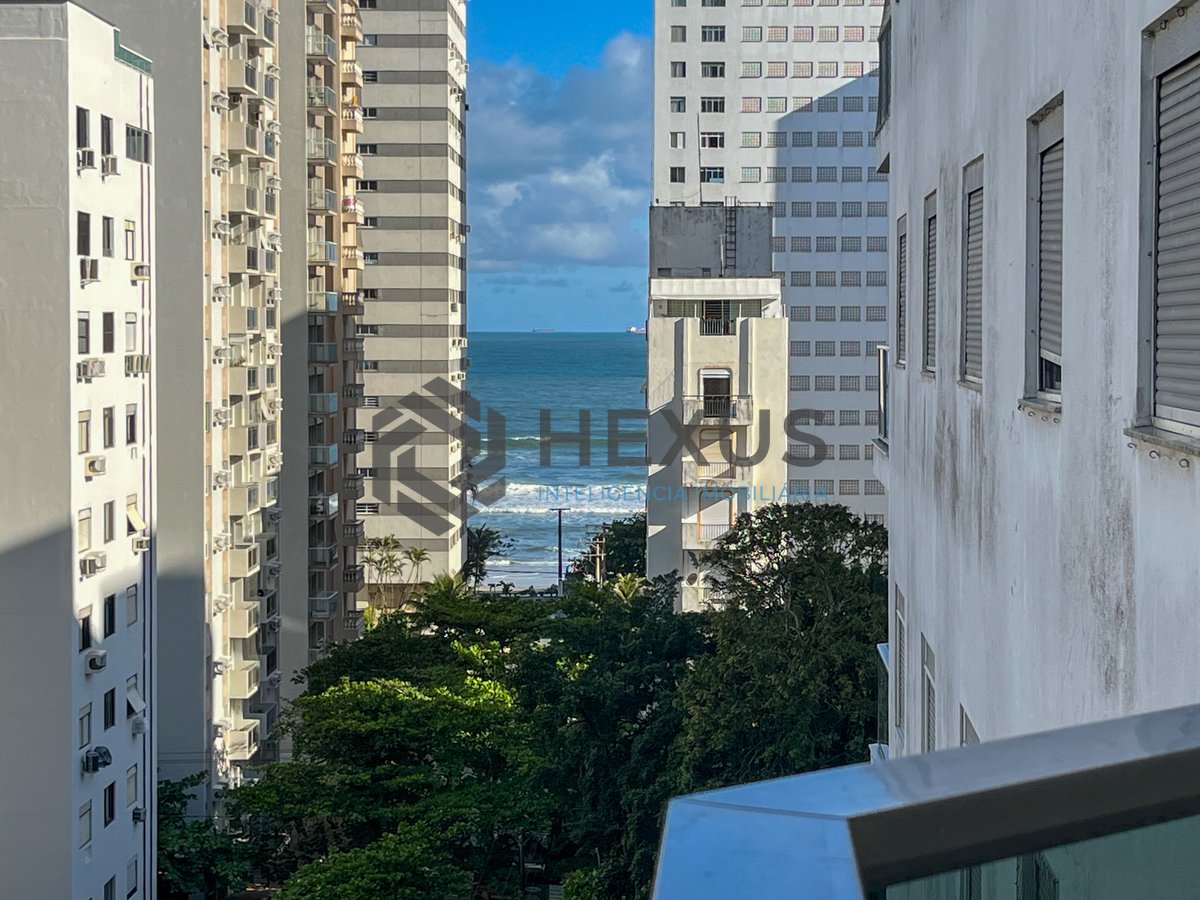 Foto 9 de Apartamento com varanda vista mar e lazer na Praia das Pitangueiras, Guaruja