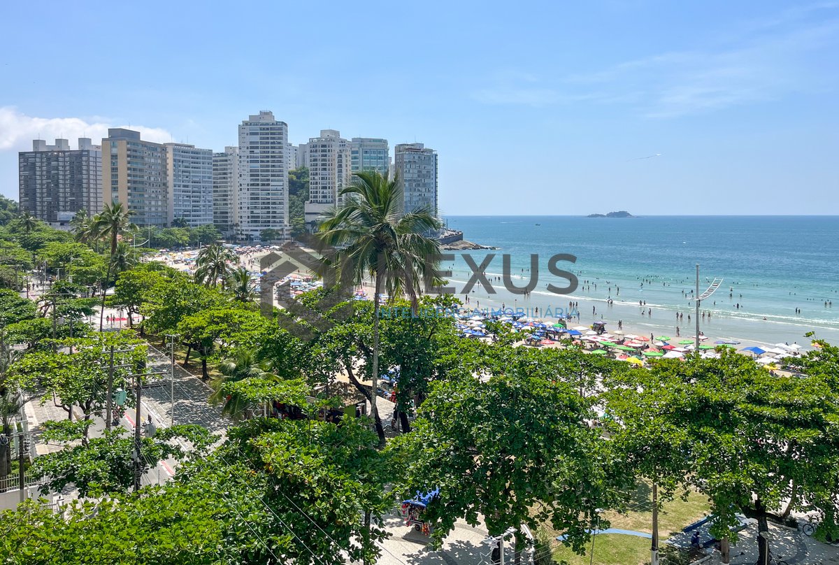 Foto 15 de Apartamento frente mar com varanda na Praia das Pitangueiras, Guaruja