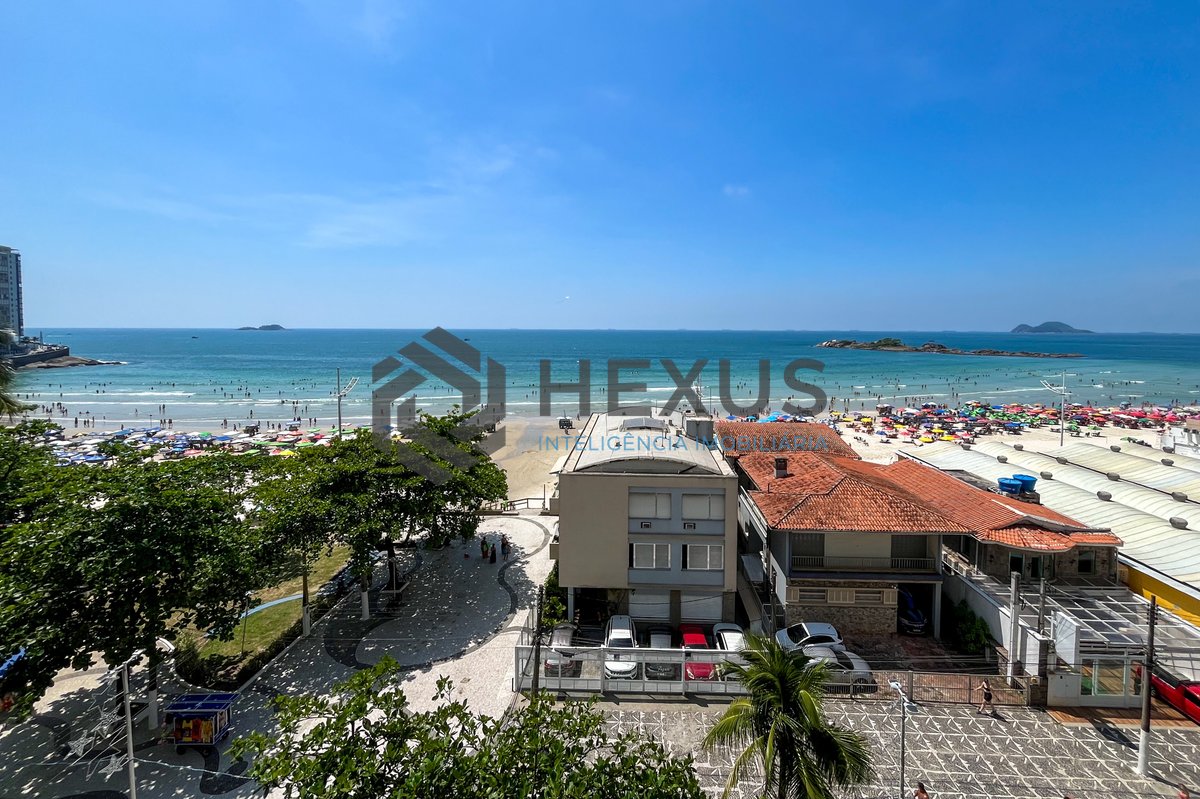 Foto 18 de Apartamento frente mar com varanda na Praia das Pitangueiras, Guaruja