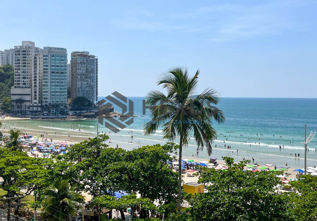 Foto 23 de Apartamento frente mar com varanda na Praia das Pitangueiras, Guaruja