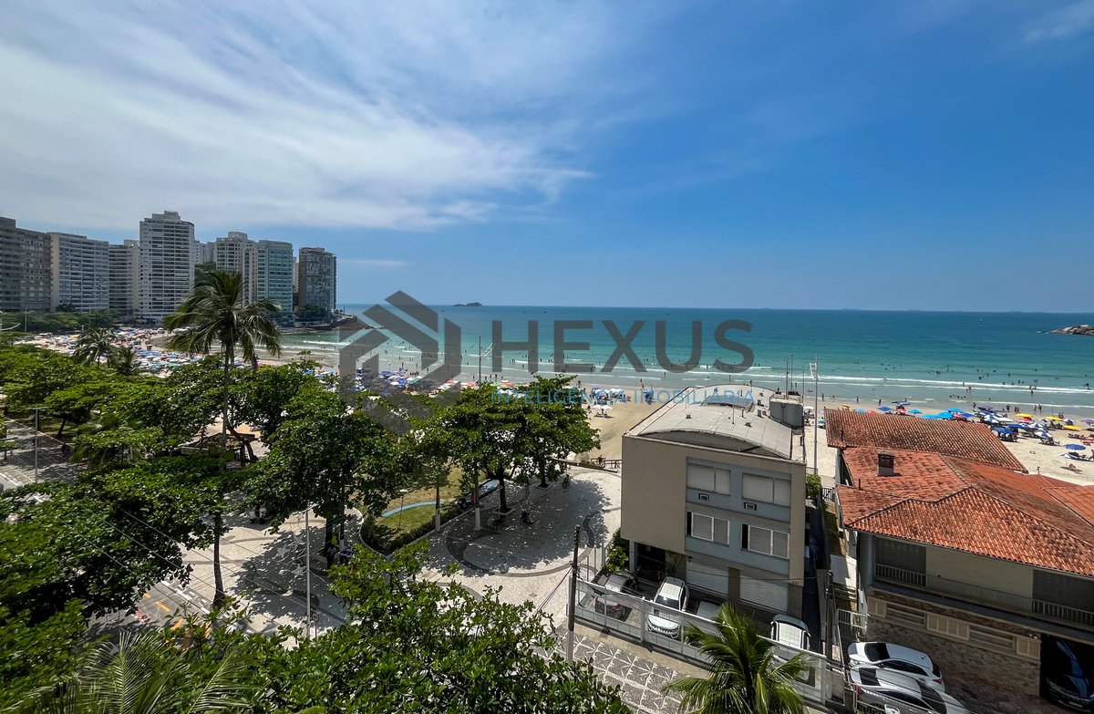 Foto 15 de Apartamento frente mar com varanda na Praia das Pitangueiras, Guaruja
