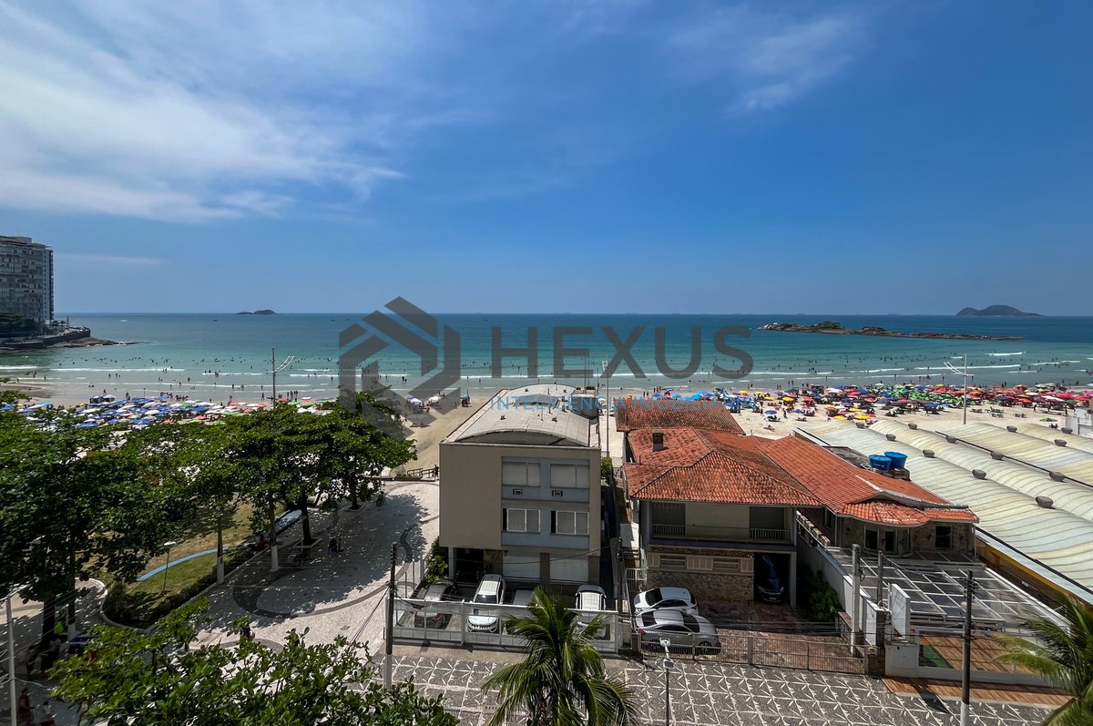 Foto 19 de Apartamento frente mar com varanda na Praia das Pitangueiras, Guaruja