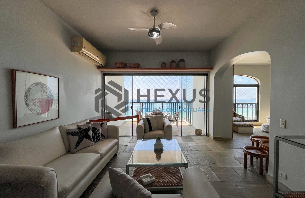 Foto 7 de Apartamento frente mar com varanda na Praia das Pitangueiras, Guaruja