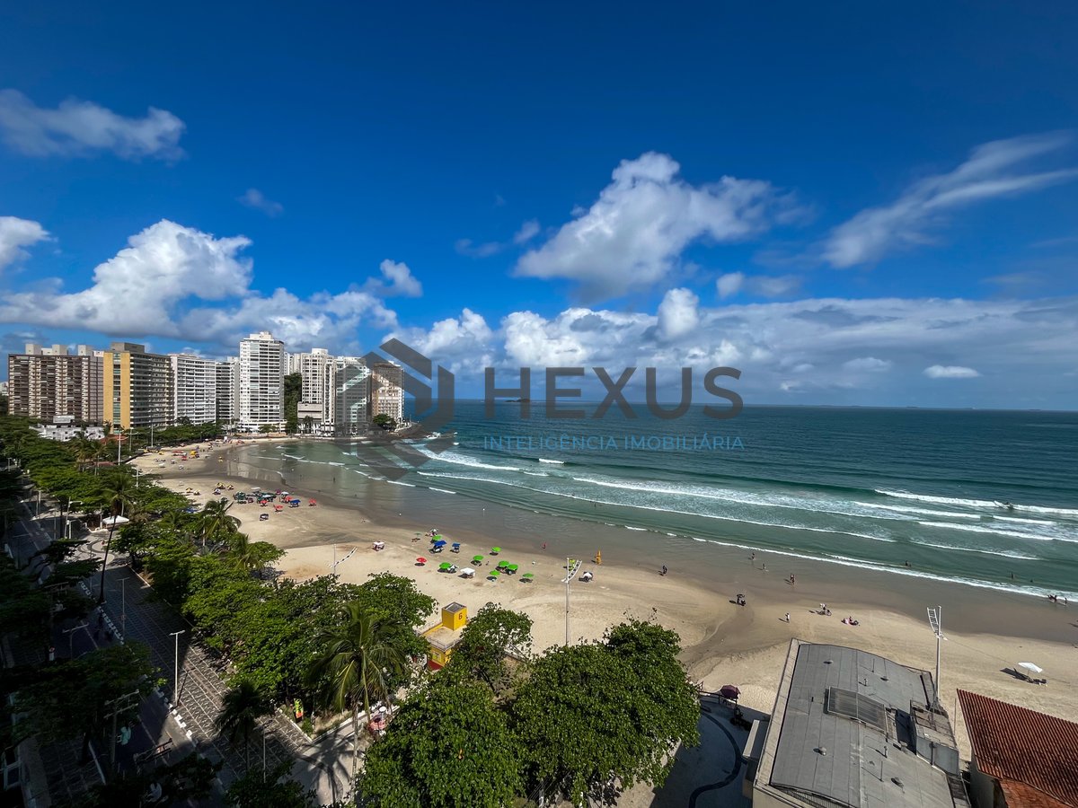 Foto 11 de Apartamento frente mar com varanda na Praia das Pitangueiras, Guaruja