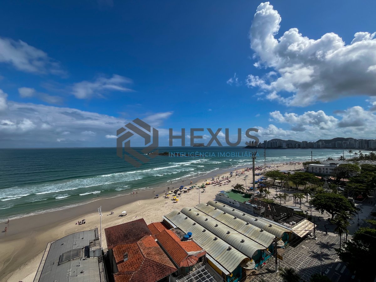 Foto 13 de Apartamento frente mar com varanda na Praia das Pitangueiras, Guaruja