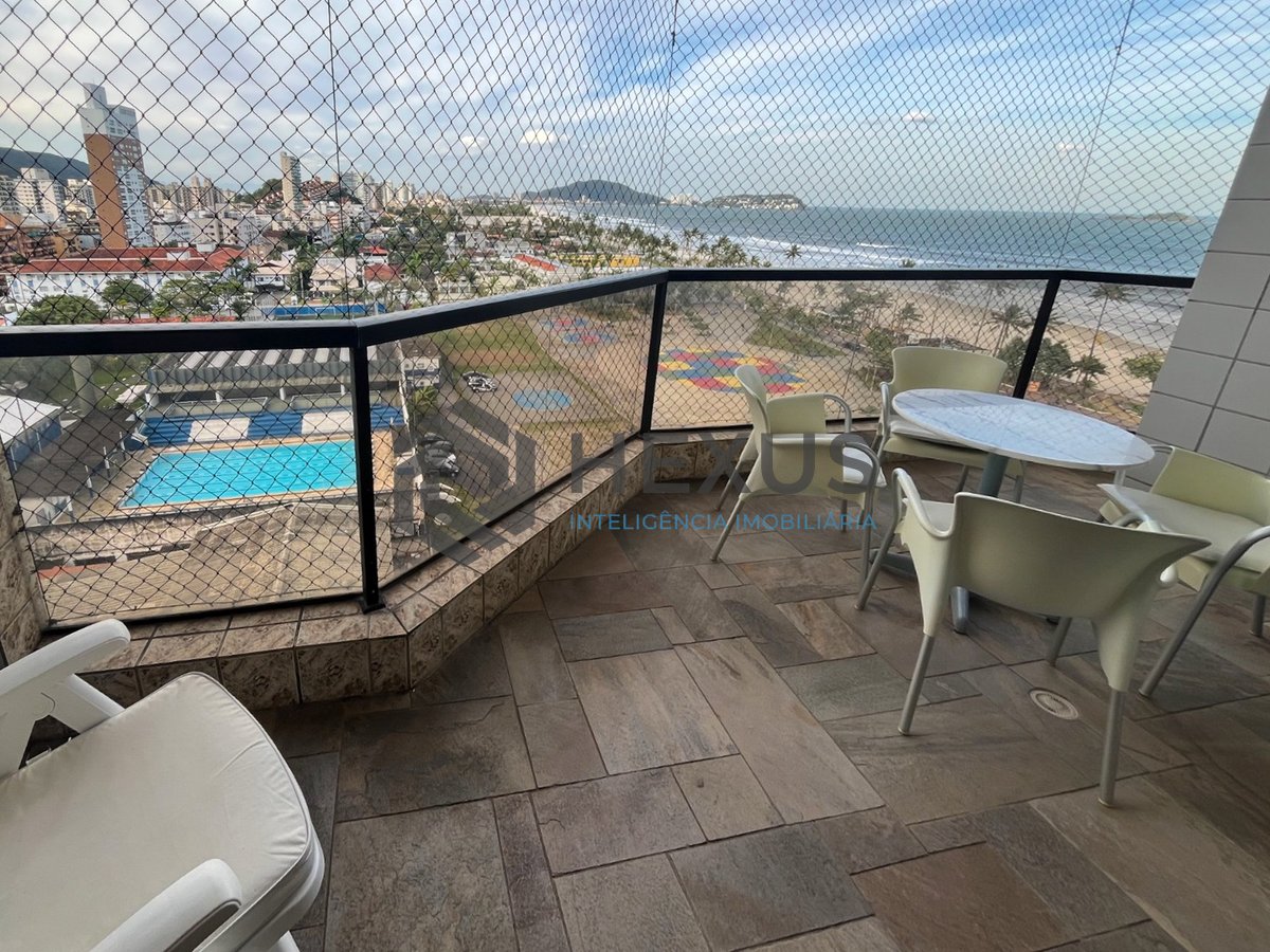 Foto 7 de Apartamento  com varanda, vista mar e lazer completo na beira mar da Praia da Enseada, Guaruja