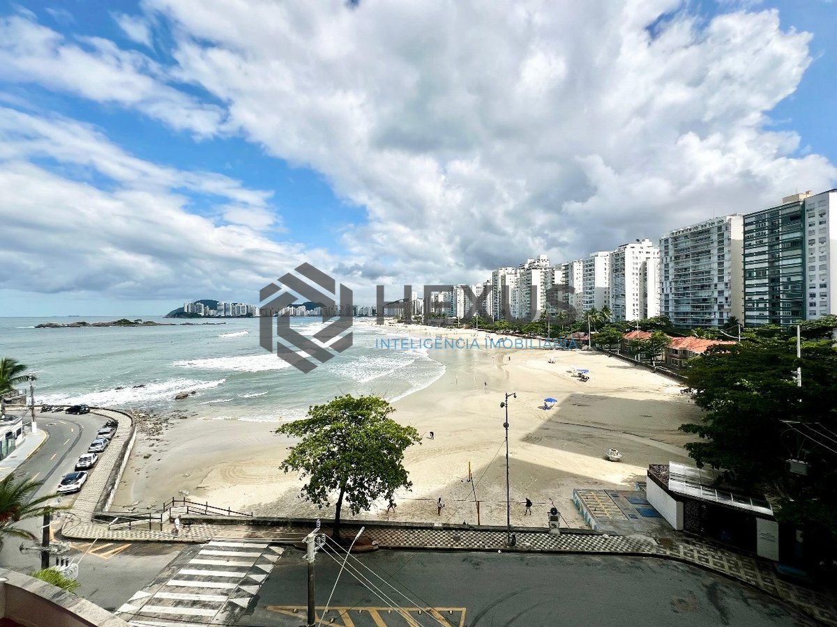 Foto 9 de Apartamento frente mar com varanda e vista mar na Praia das Pitangueiras, Guaruja