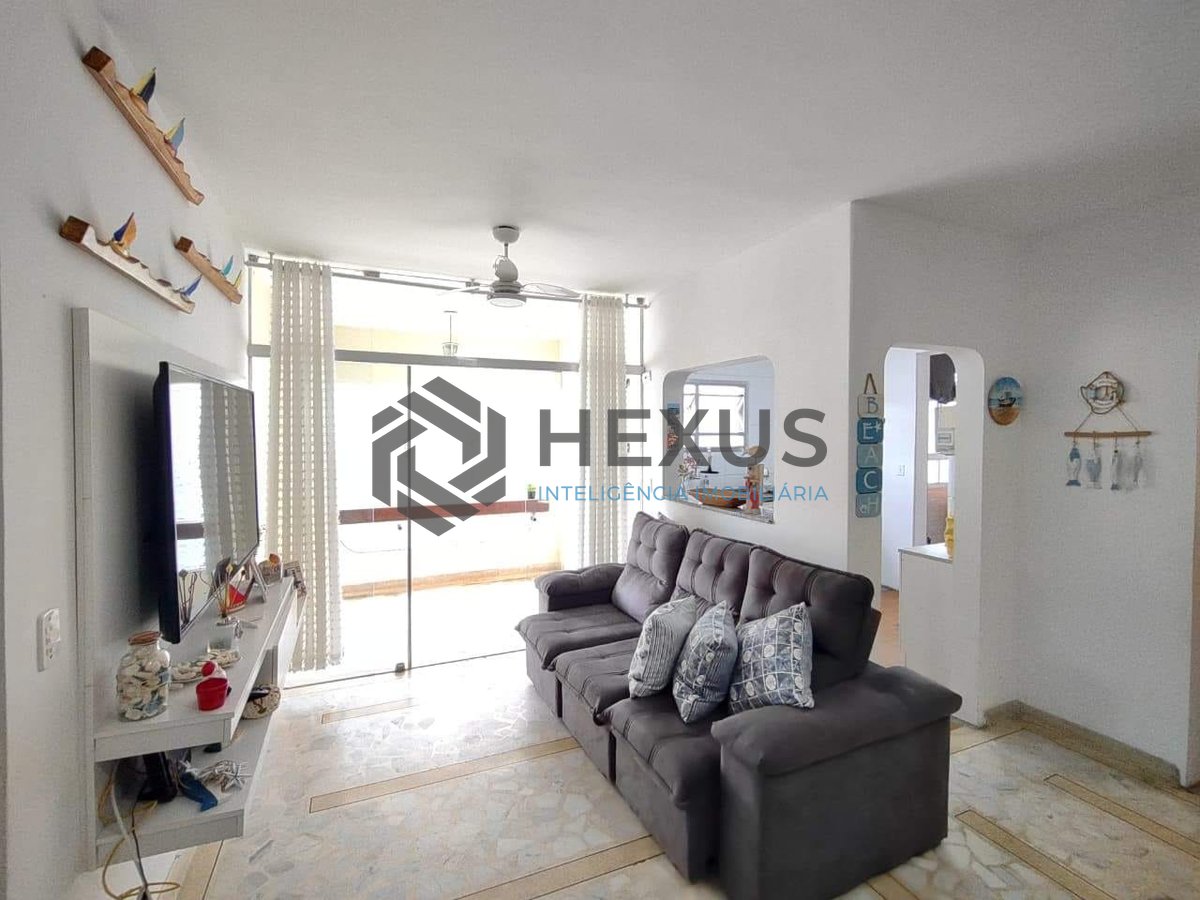 Foto 2 de Apartamento com varanda e lazer na Praia da Enseada, Guaruja