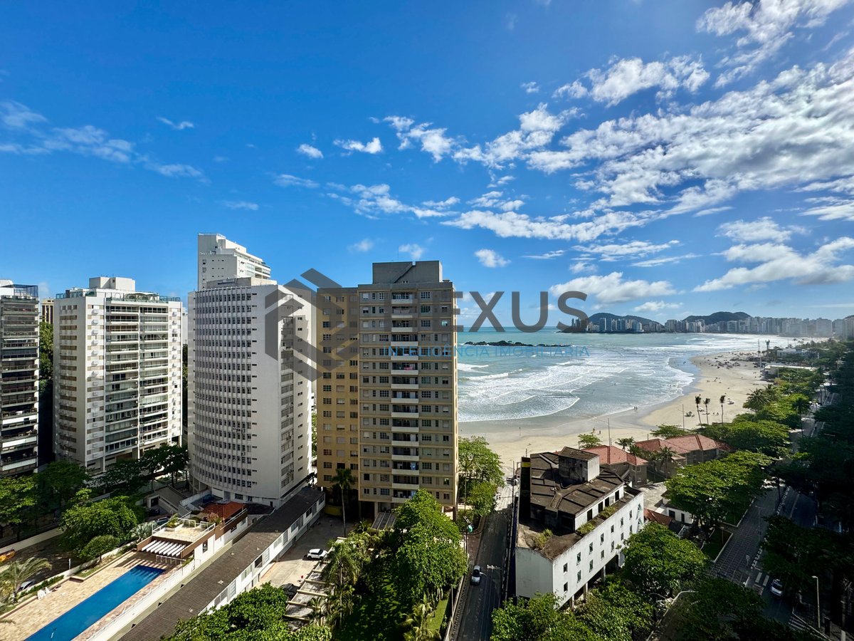 Foto 7 de Apartamento frente mar reformado com varanda e lazer na Praia das Pitangueiras, Guaruja
