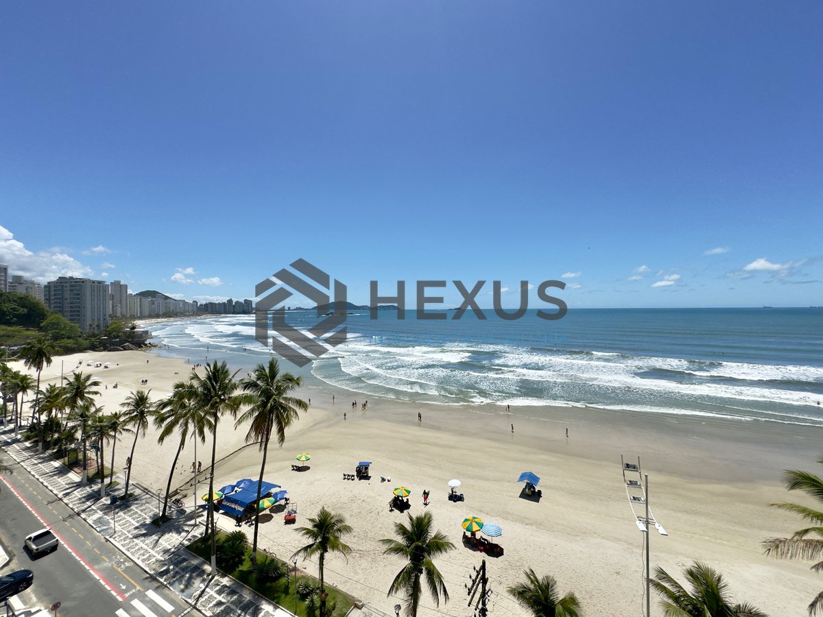 Foto 4 de Apartamento alto padrão reformado frente mar com varanda e lazer na Praia das Asturias, Guaruja