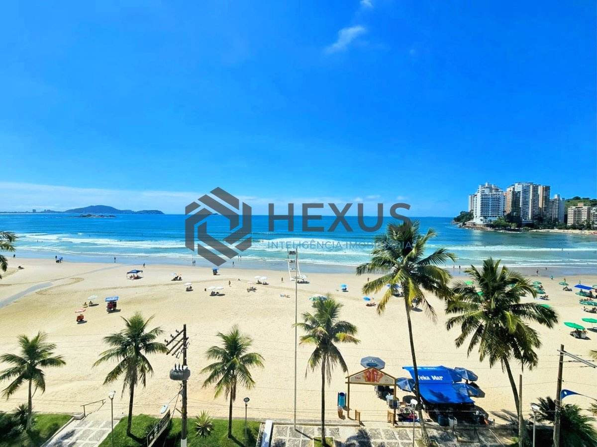 Foto 2 de Apartamento de alto padrão frente mar com varanda e lazer na Praia das Asturias, Guaruja