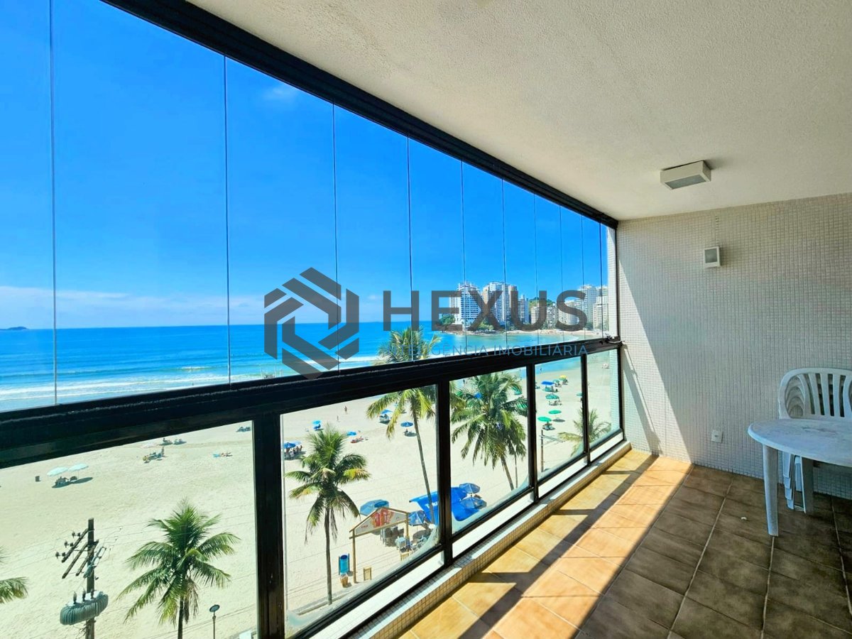 Foto 6 de Apartamento de alto padrão frente mar com varanda e lazer na Praia das Asturias, Guaruja