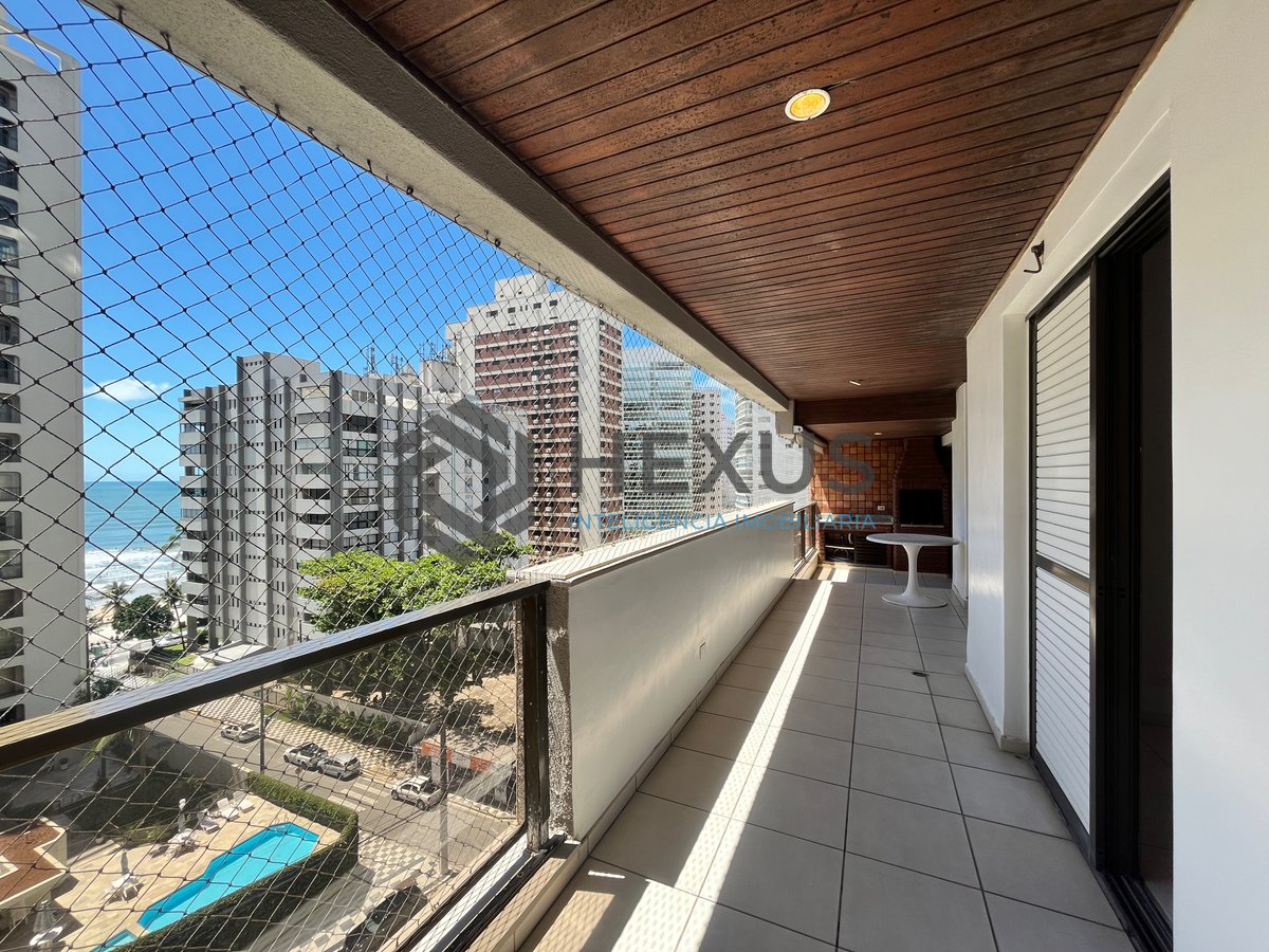 Foto 4 de Apartamento com varanda gourmet vista mar e lazer nas Pitangueiras, Guarujá