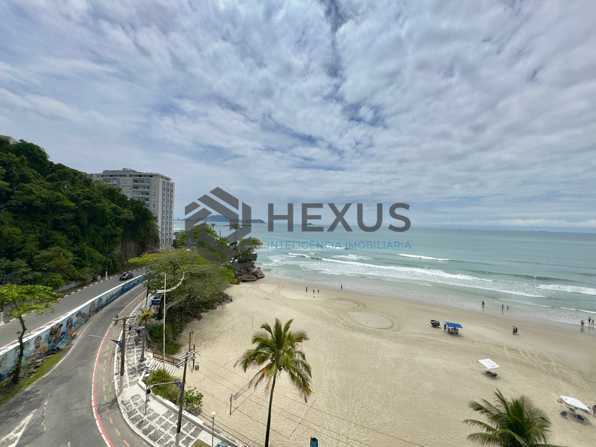 Foto 2 de Apartamento Frente mar na Praia das Astúrias com varanda e lazer, Guarujá