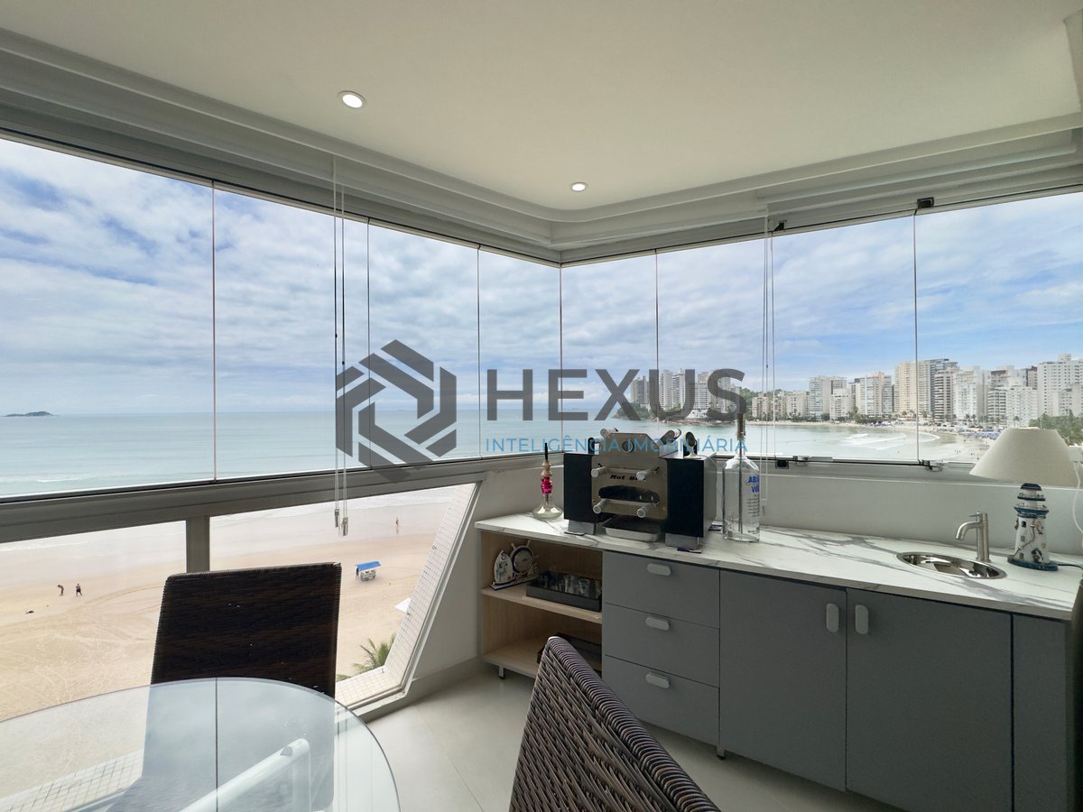 Foto 5 de Apartamento Frente mar na Praia das Astúrias com varanda e lazer, Guarujá