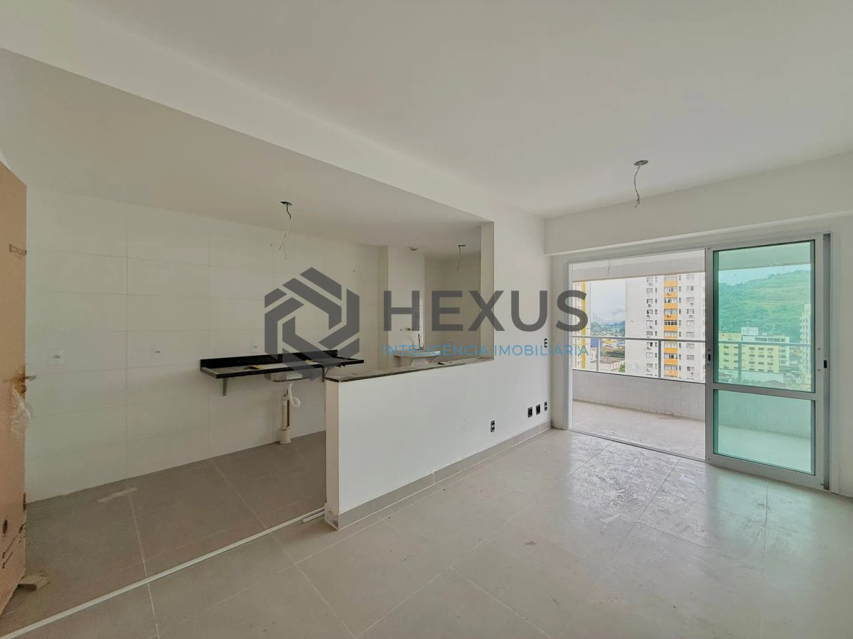 Foto 8 de Apartamento com varanda gourmet e lazer em prédio novo na Praia das Pitangueiras, Guaruja