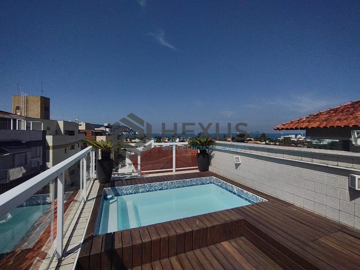 Foto 13 de Cobertura penthouse com varanda e lazer na Praia da Enseada, Guaruja
