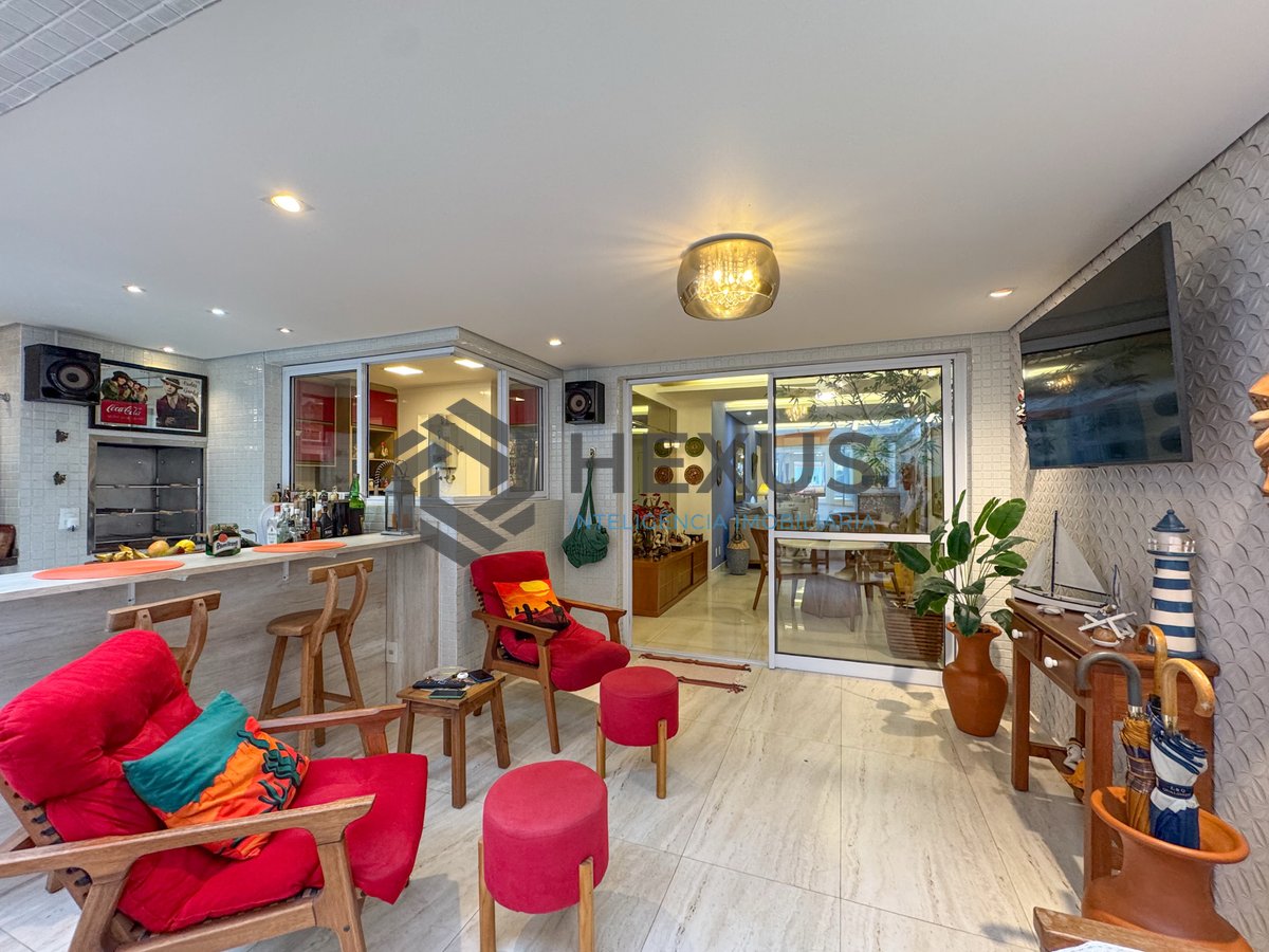 Foto 6 de Apartamento garden com varanda gourmet e lazer na Praia das Pitangueiras, Guaruja