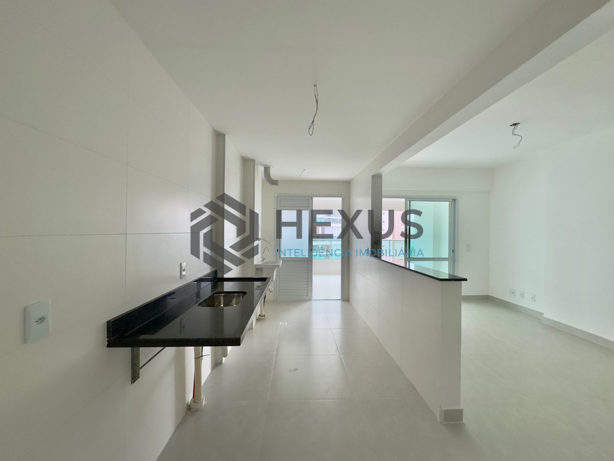 Foto 7 de Apartamento com varanda gourmet, vista mar e lazer completo em prédio novo a uma quadra da Praia das Asturias, Guaruja