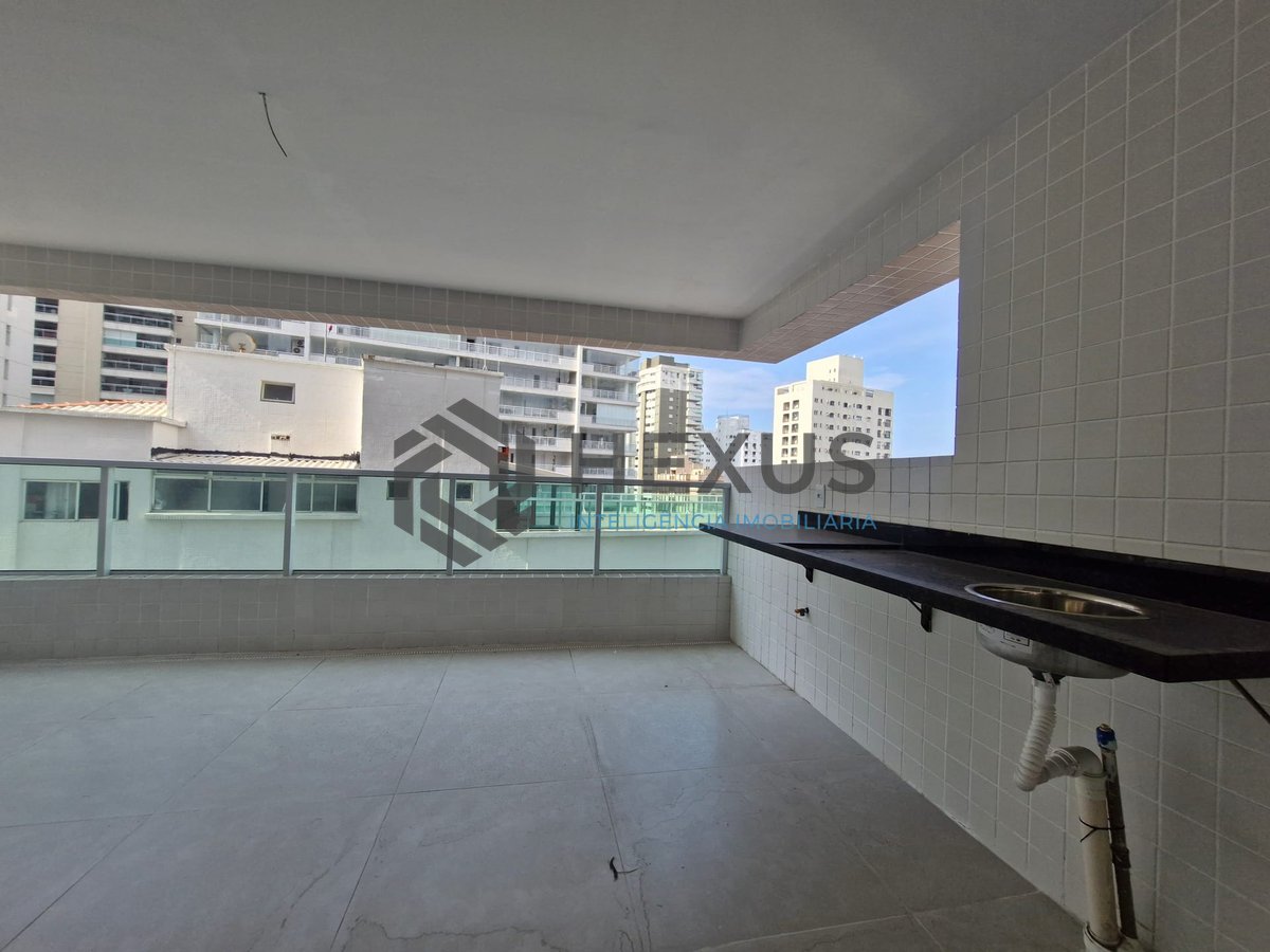 Foto 9 de Apartamento com varanda gourmet, lazer e vista mar a uma quadra da Praia das Asturias, Guaruja