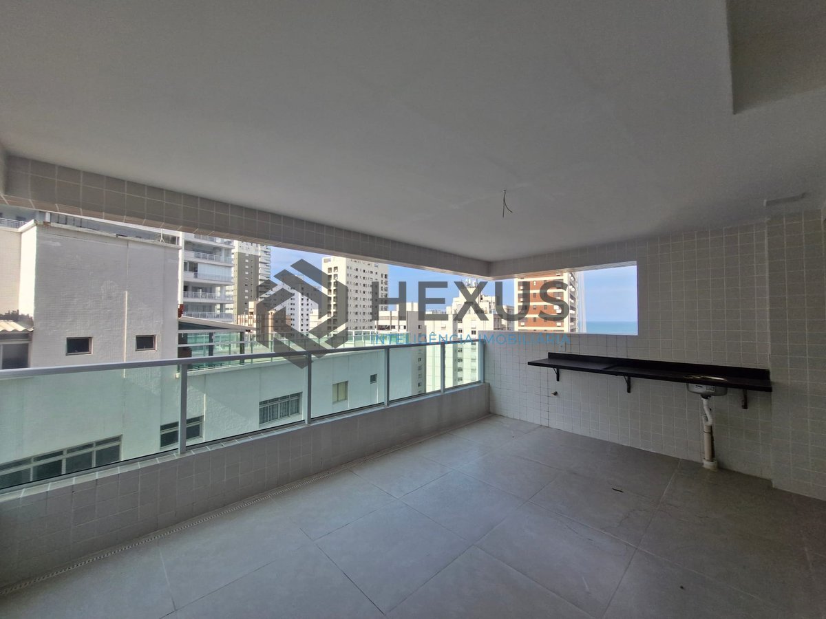 Foto 10 de Apartamento com varanda gourmet, lazer e vista mar a uma quadra da Praia das Asturias, Guaruja