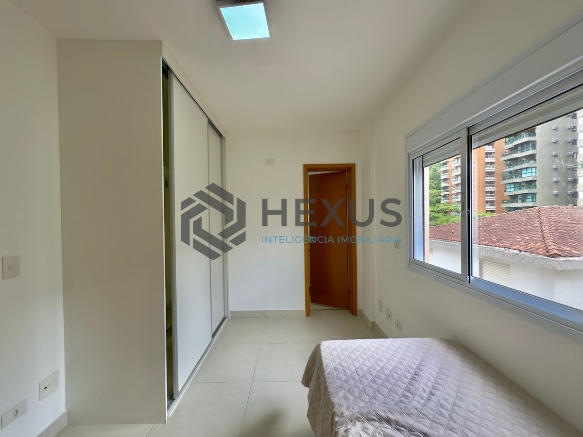 Foto 27 de Apartamento reformado com varanda gourmet e lazer na Praia das Pitangueiras, Guaruja
