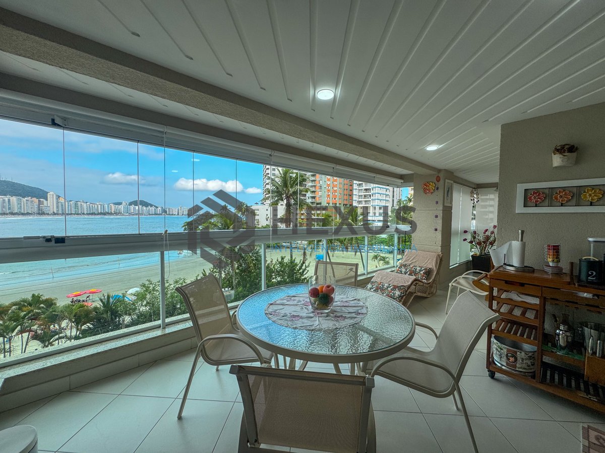 Foto 2 de Apartamento frente mar com varanda gourmet e lazer na Praia das Asturias, Guaruja