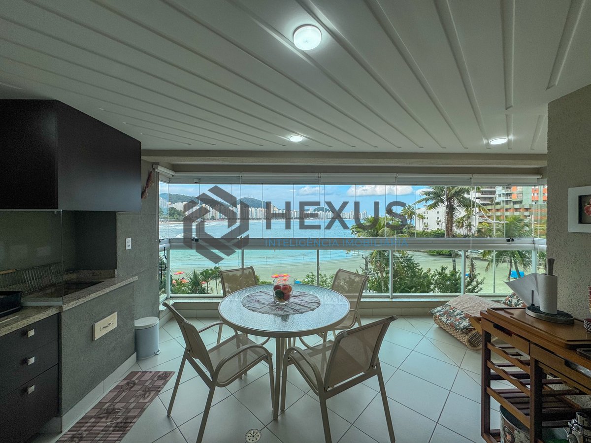 Foto 5 de Apartamento frente mar com varanda gourmet e lazer na Praia das Asturias, Guaruja