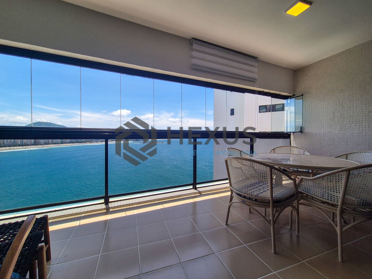 Foto 3 de Apartamento frente mar com varanda e lazer na Praia das Astúrias, Guarujá