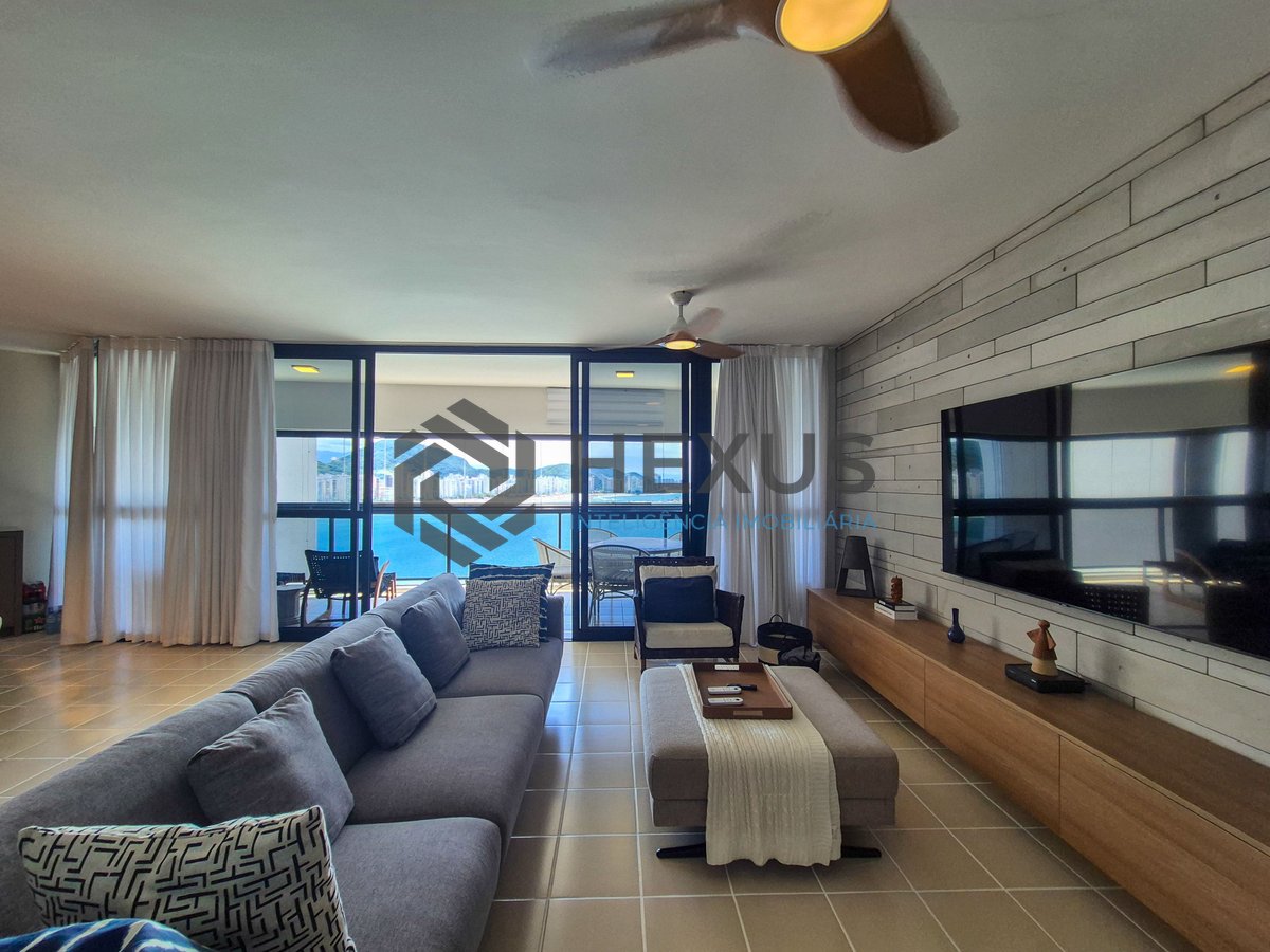 Foto 7 de Apartamento frente mar com varanda e lazer na Praia das Astúrias, Guarujá