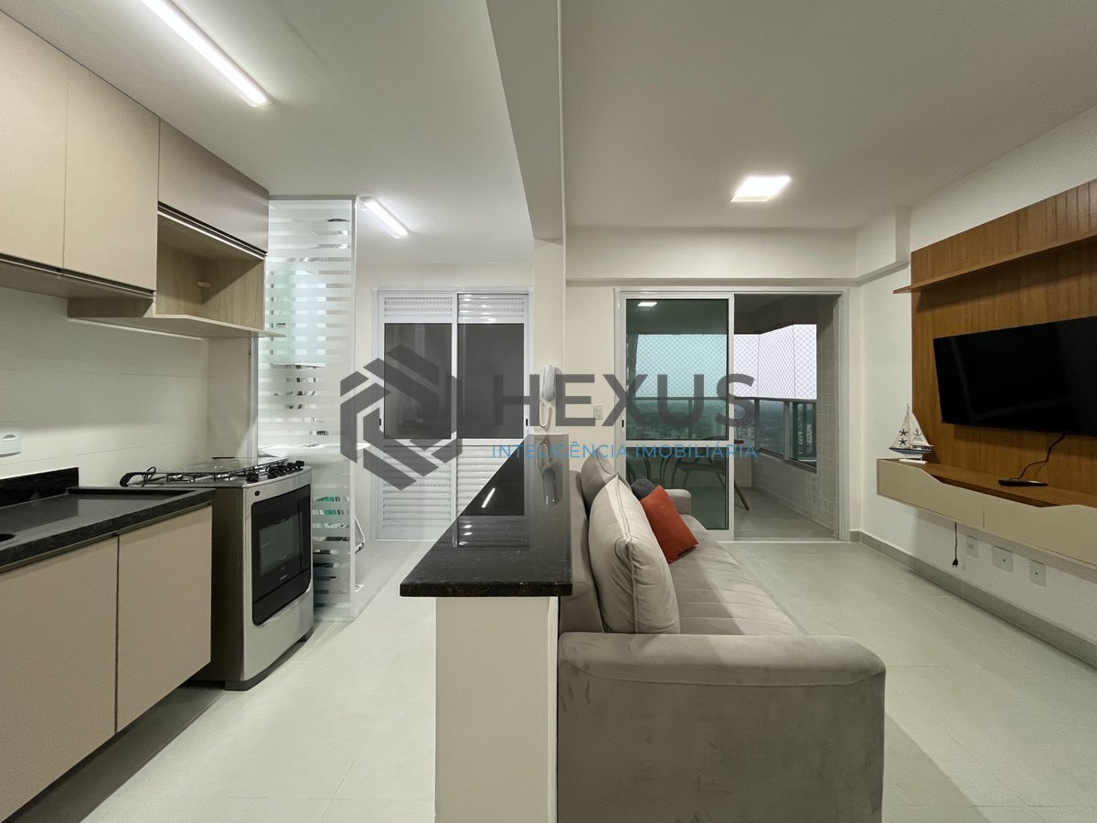 Foto 3 de Apartamento varanda gourmet, lazer e 2 vagas à venda, Vila Alzira, Guarujá, SP