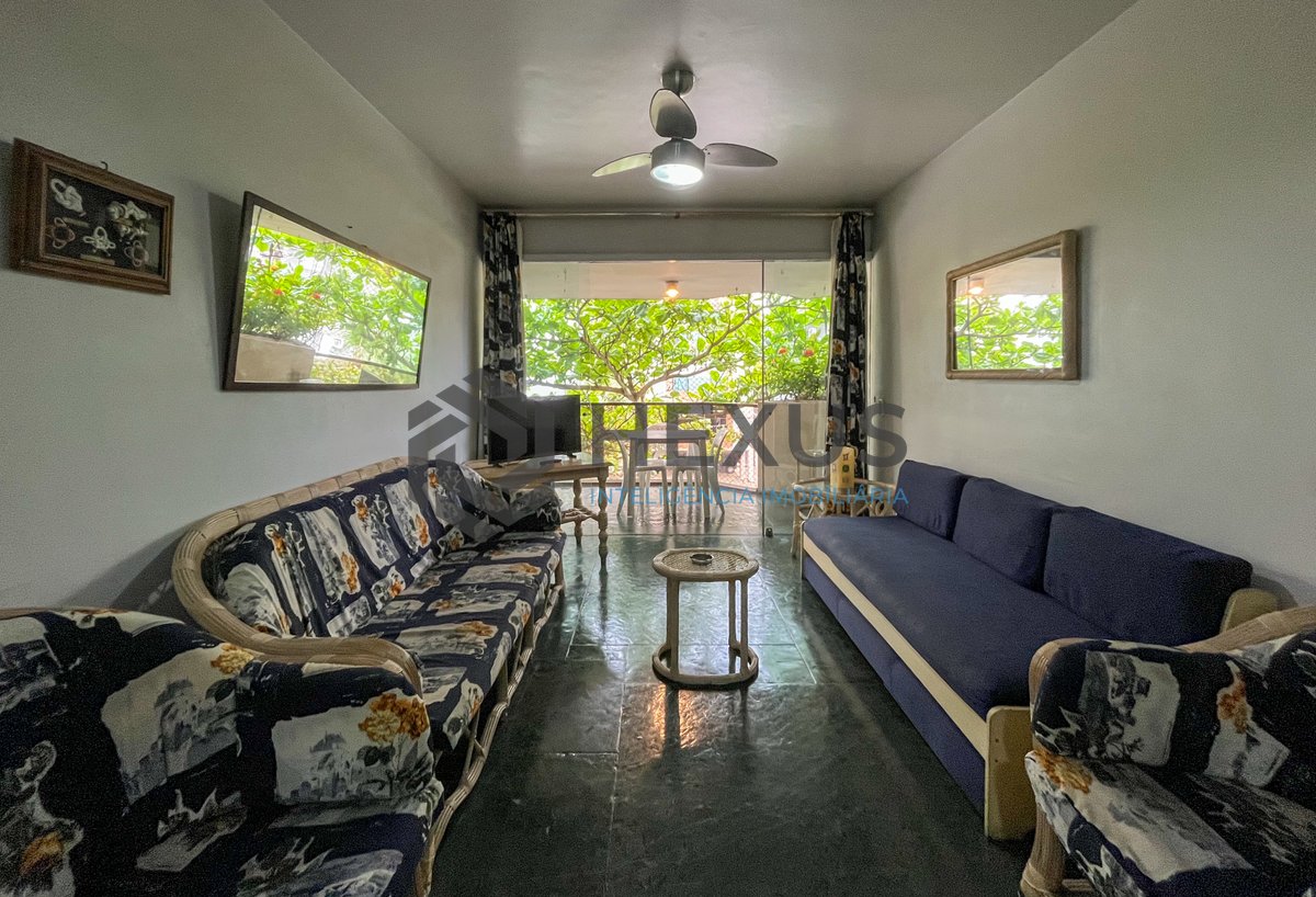 Foto 3 de Apartamento com varanda e lazer na região do Aquário na Praia da Enseada, Guaruja