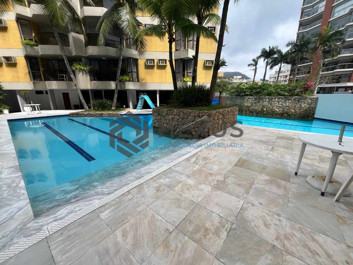 Foto 28 de Apartamento com varanda e lazer na região do Aquário na Praia da Enseada, Guaruja